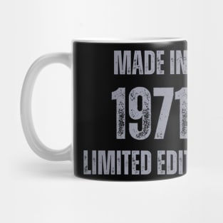 Vintage Made in 1971 , Limited Edition  , Gift for Mom Dad Birthday Mug